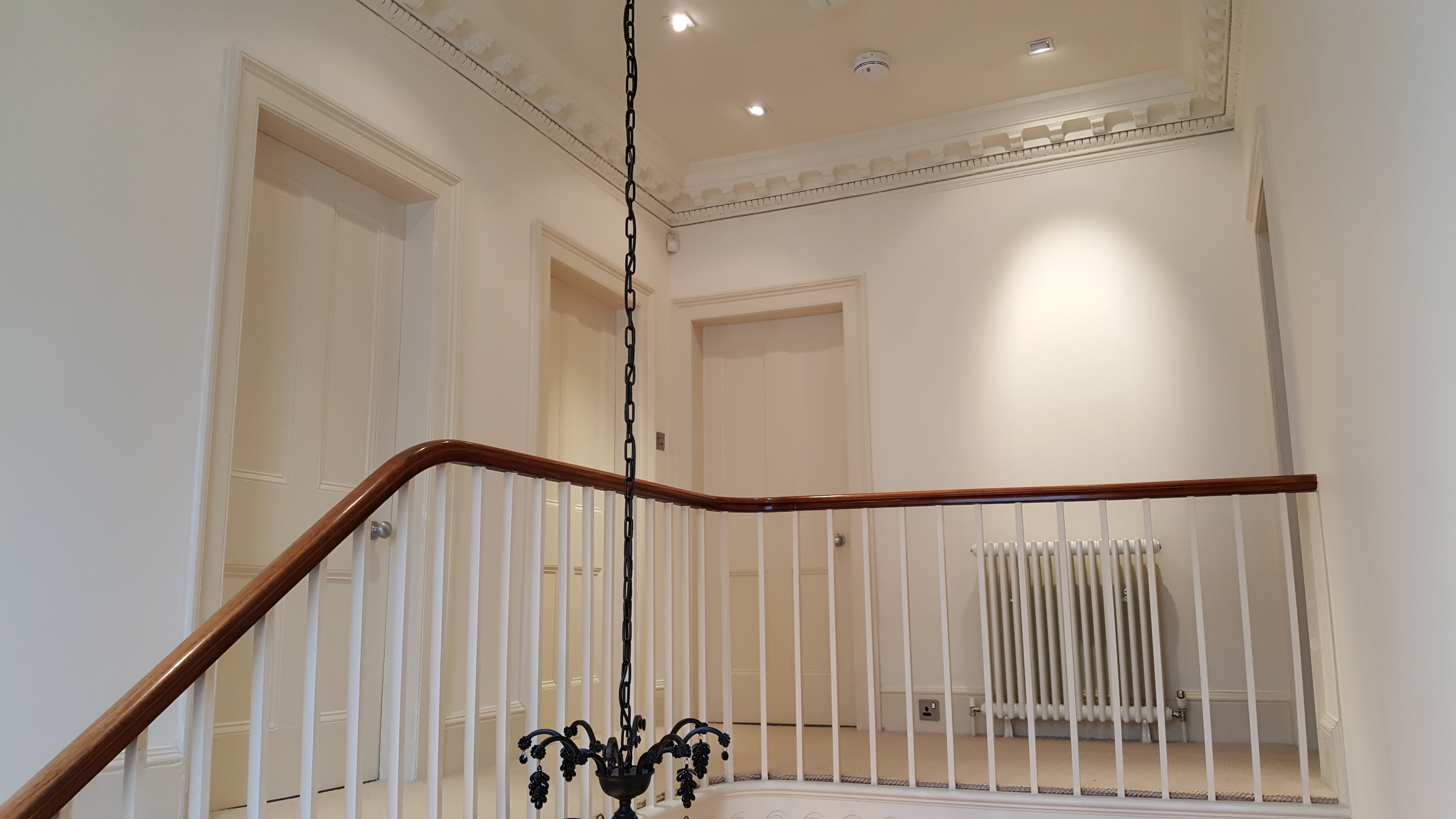 freshly painted landing.