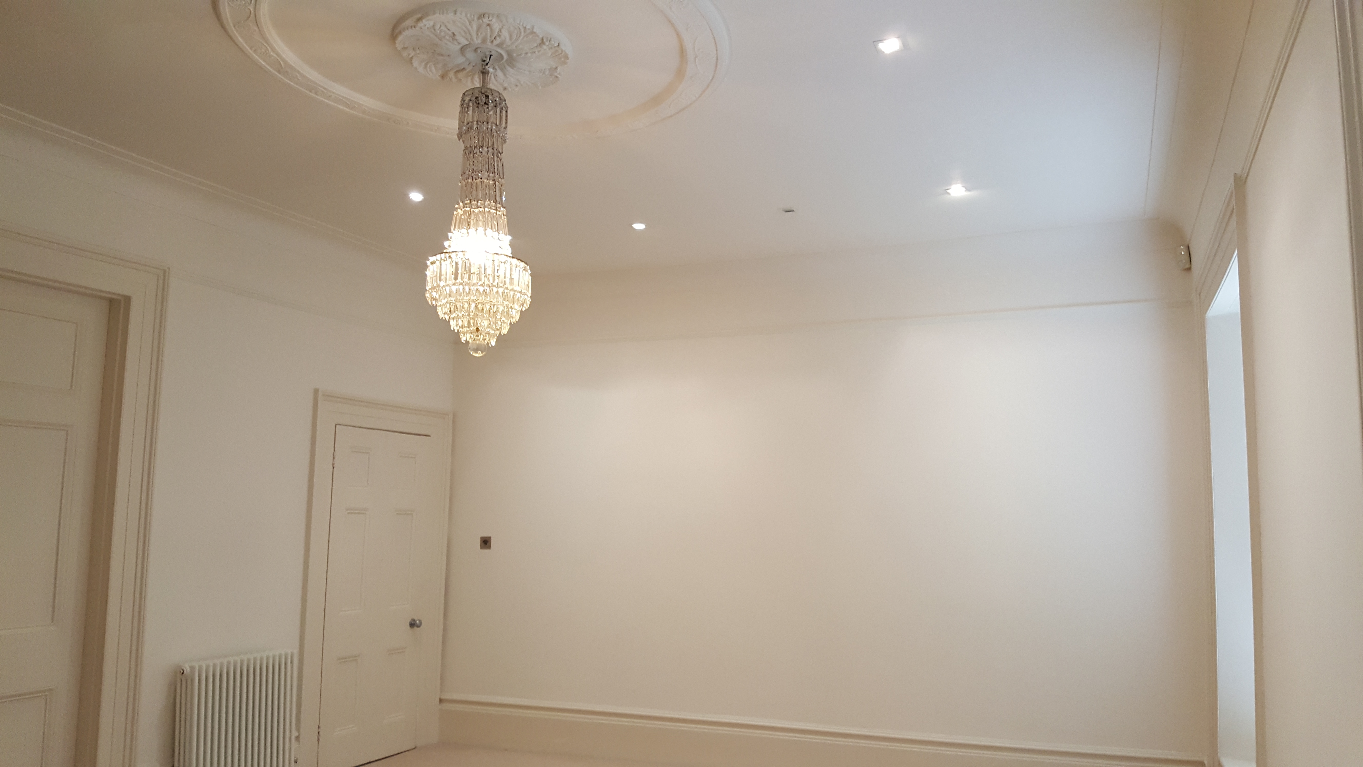 Nicely decorated living room.