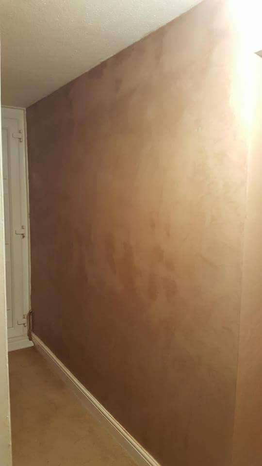 new plastered walls.